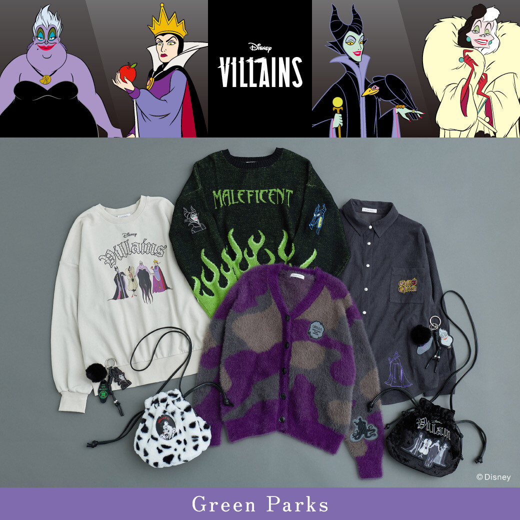 Green Parks / 『Disney Villains』コラボ発売 | Green Parks topic