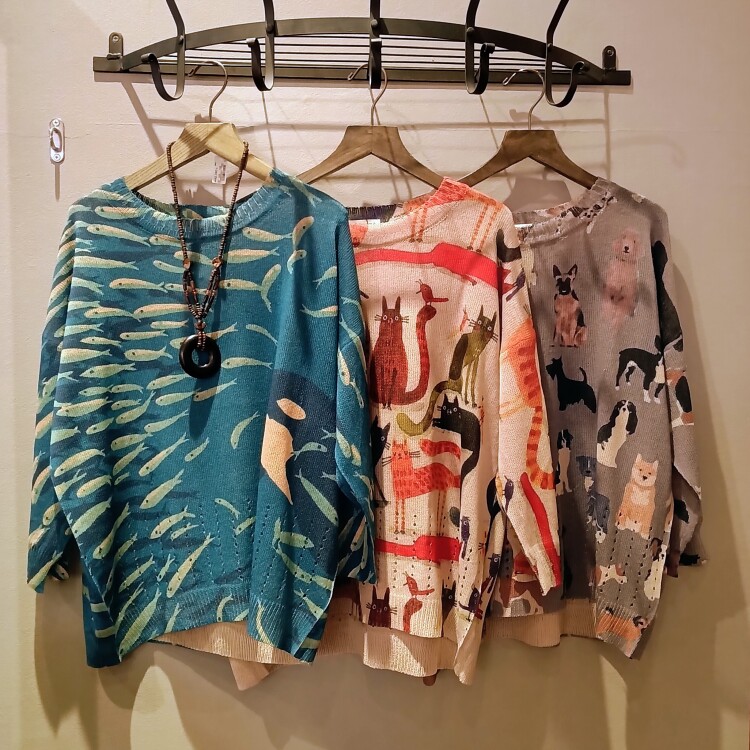 【NEW】大人気プリントニットに新柄登場！