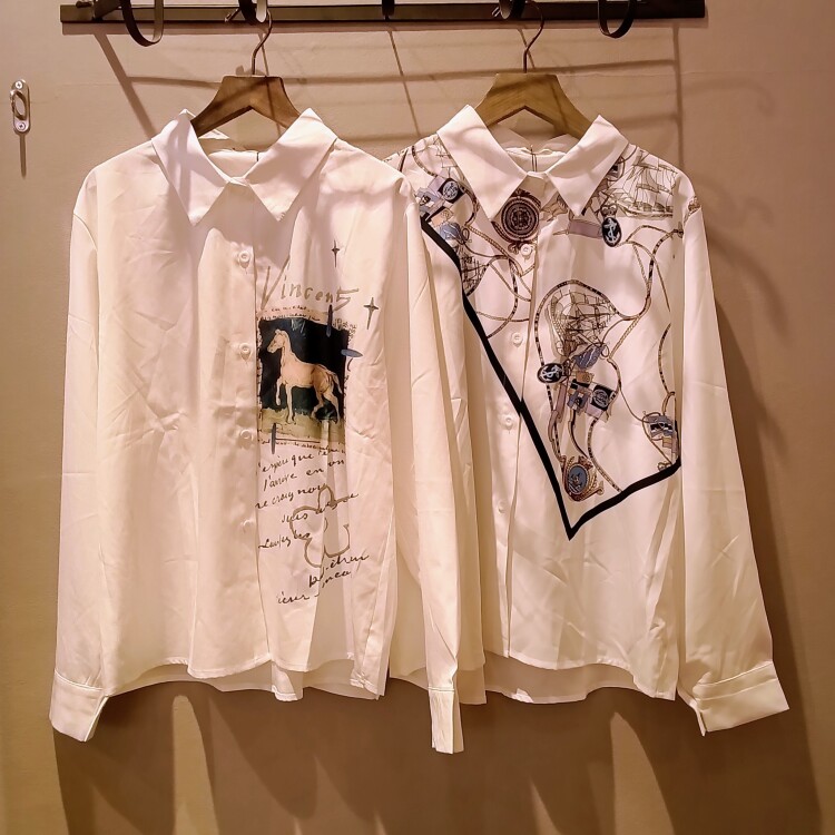 【NEW】初対面で好印象！スカーフ柄シャツ