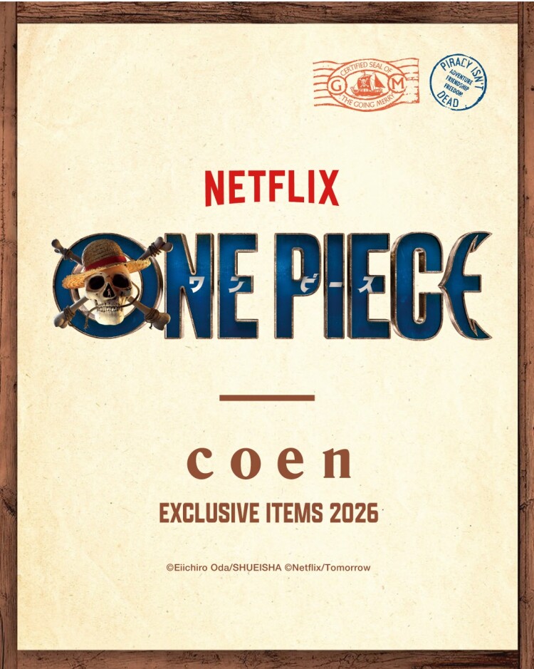 coen × ONEPIECE　コラボ商品入荷